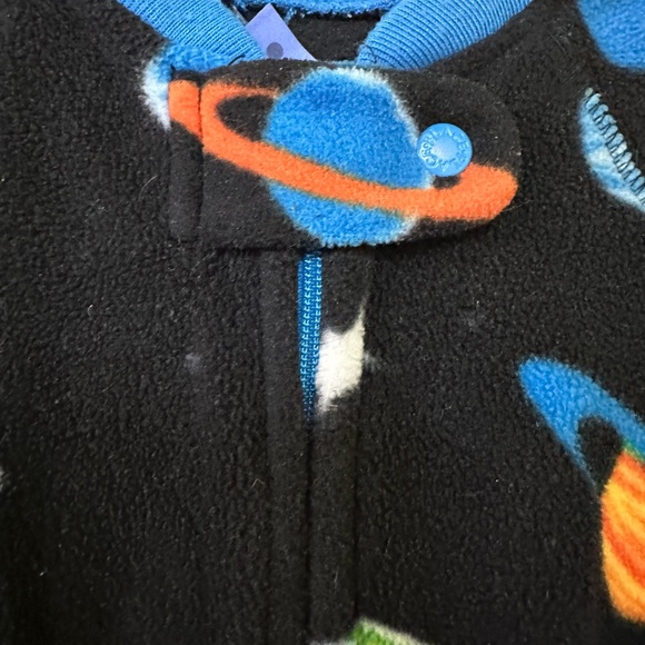 3-6m Fleece Zipper Pyjama - Picture 2 of 4